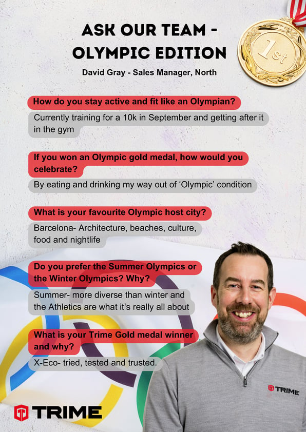 Meet the Team - Olympic Edition, David Gray - Sales Manager North 