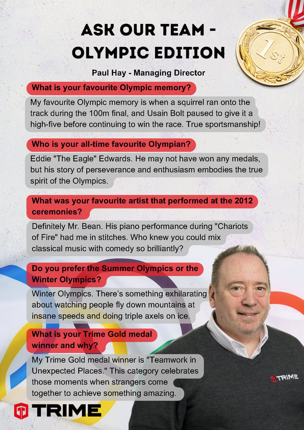 Meet the Team - Olympic Edition, Paul Hay Managing Director 
