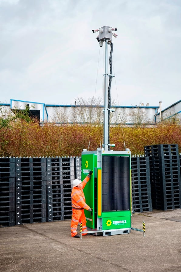 Sunbelt Rentals invests in our site X-SOLAR SECURITY towers. 